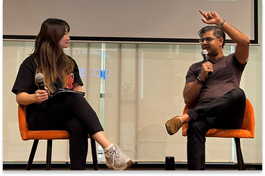 Panel discussion on stage